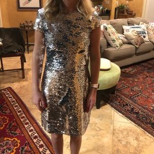 Silver Sequin Vince Camuto Dress
